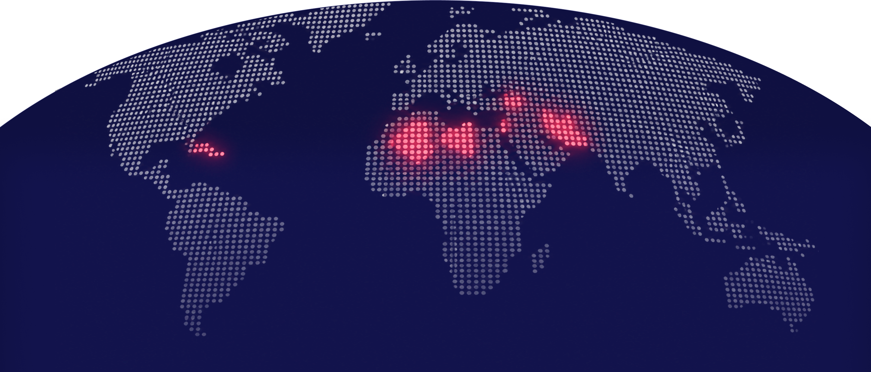 World map highlighting countries with G1-protected embassies and diplomatic missions